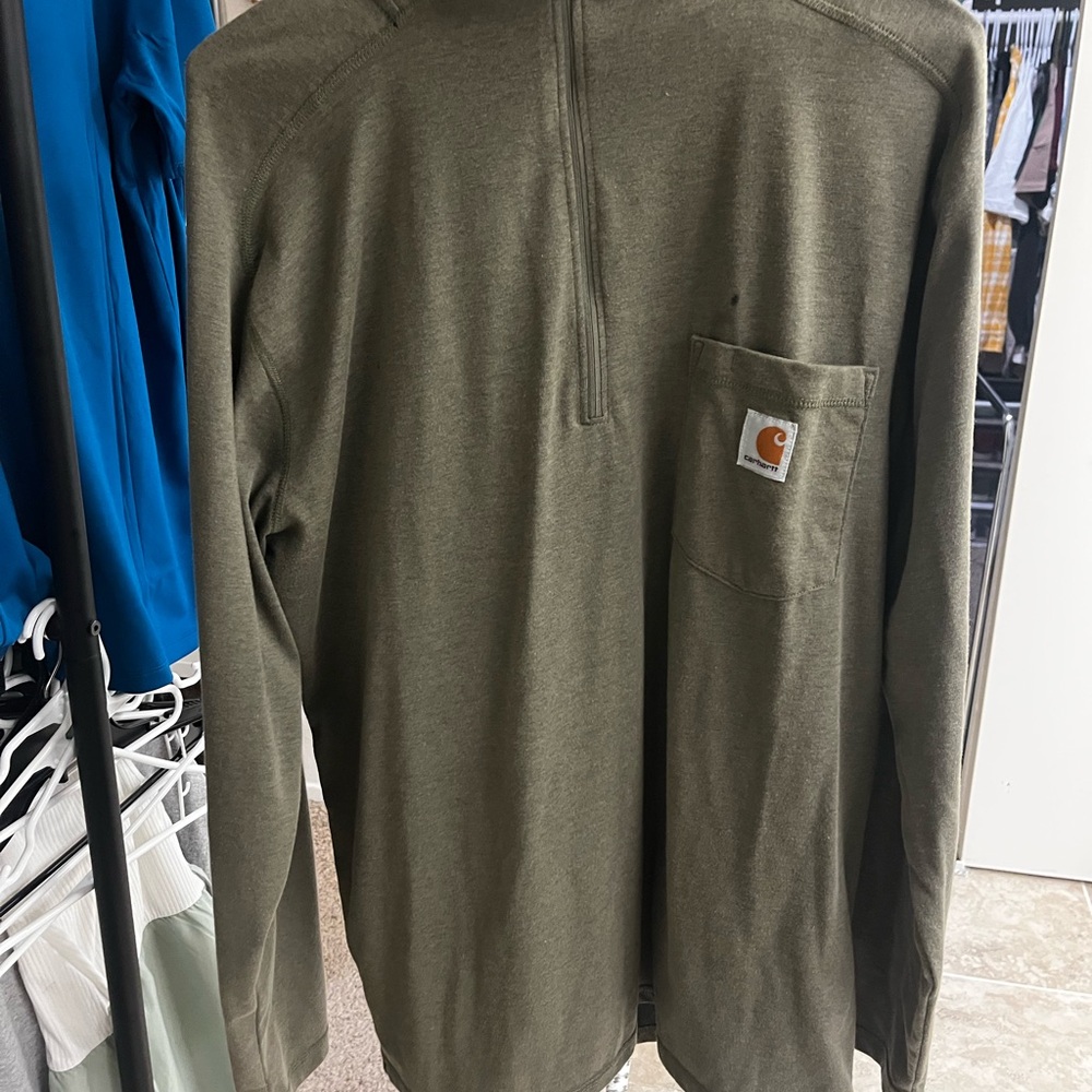 Carhartt force relaxed fit 1/4 zip pullover sweatshirt